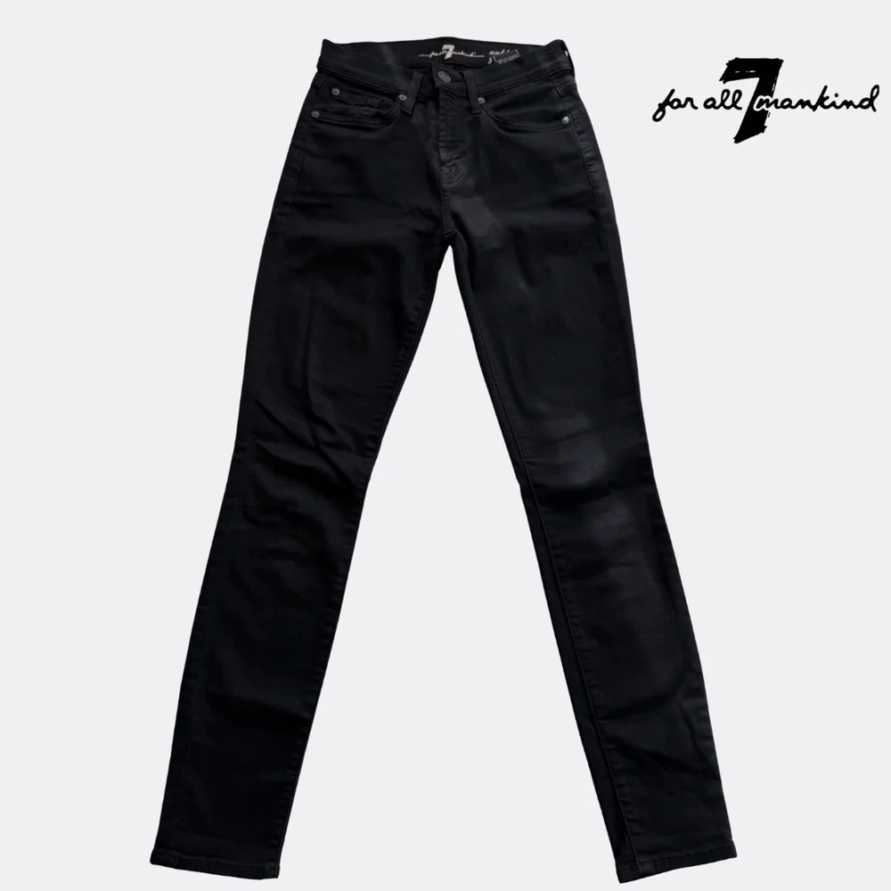 7 For All Mankind Women’s Gwenevere Ankle Skinny Mid Rise Jeans – Size 24 – B - Picture 4 of 8